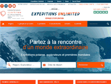 Tablet Screenshot of expeditions-unlimited.com